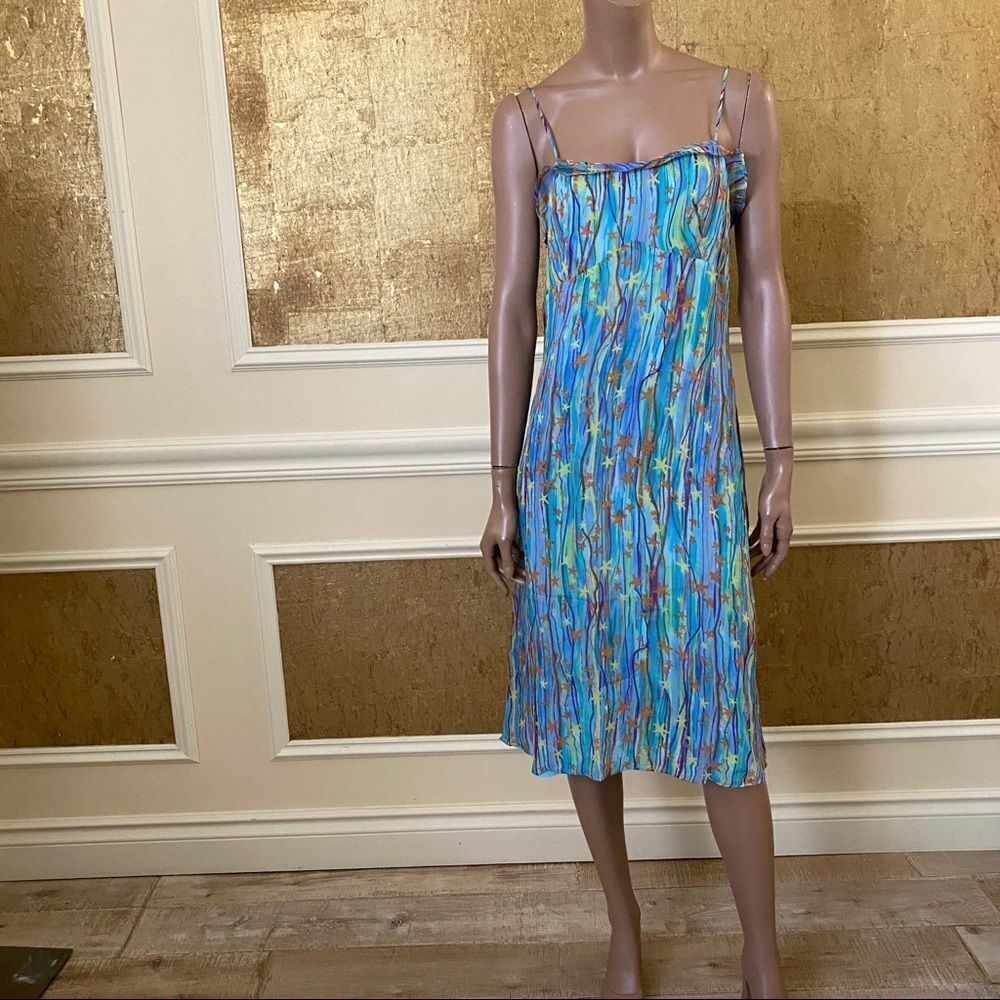 Diane Von Furstenberg stars silk midi dress 8 - Picture 3 of 13